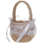 Basket Plastic White Baskets Petal Wedding Flower Storage Mini