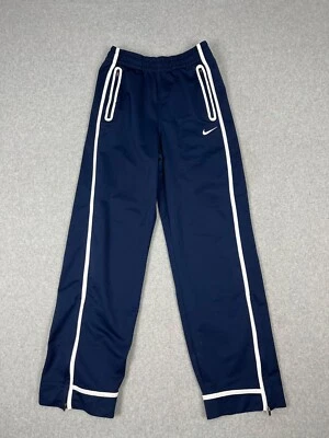 Nike Sweatpants Mens S Blue Dri Fit Warm Up Basketball Soccer Training Zip Legs - Image 1 of 4
