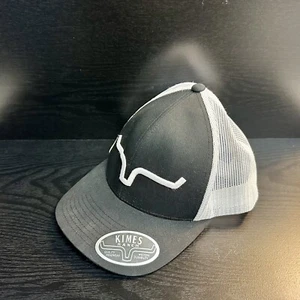 Kimes Ranch Weekly Trucker Hat Cap Mens One Size Black White Mesh Back Snapback - Picture 1 of 6