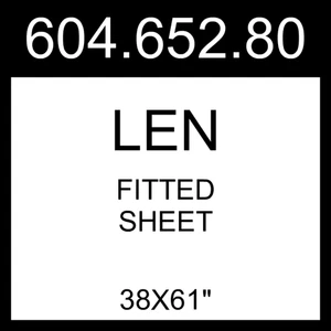 Lenzuolo con angoli IKEA LEN bianco 38x61" 604.652.80 - Foto 1 di 1