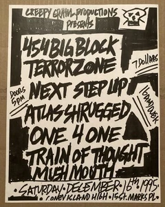 454 BIG BLOCK TERRORZONE NEXT STEP UP + 16.12.95 CONEY ISLAND HIGH NYC NYHC - Bild 1 von 2
