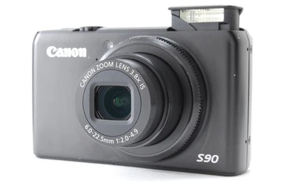 [N COMO NUEVA] Cámara digital compacta Canon PowerShot S90 10,0 MP negra con cargador Japón Foto 1 de 4