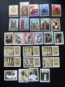 56517 Vatican Stamp Sc 479/ / 641 5 Complete Full Sets 26 MNHOG Very Nice SP* - Picture 1 of 2