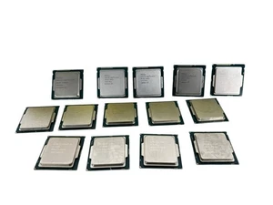 Lot Of 14 I-5 I-7 CPUs (1) I-7 4790 (2) I-5 4570 (2) I-5 4590 (5) 6400 (4) 6500 - Picture 1 of 21
