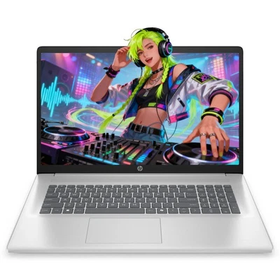 HP 17.3" FHD Laptop computer 2.7 GHz ~ 4.3 GHz AMD Ryzen 5-7430U 8GB RAM 512GB - Image 1 of 4