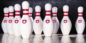 Bowling Pins Photo License Plate - LPO1412 - Picture 1 of 1