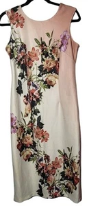 Worthington Womens Floral Sheath Sleeveless Midi Dress Size 8 Whimsical Boho - Picture 1 of 9