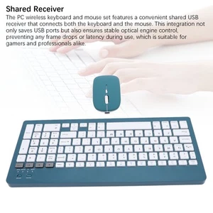 Keyboard Mouse Set Wireless Keyboard And Mouse Set Shared Receiver For School - Afbeelding 1 van 12
