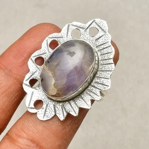 Anello gioiello in argento sterling 925 con pietra preziosa ametista misura 9 - Foto 1 di 8