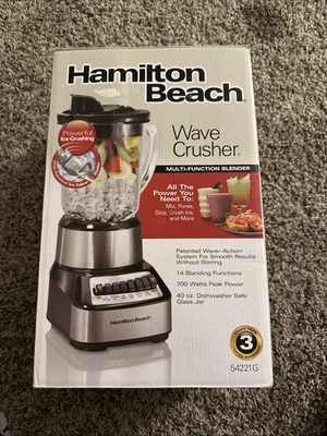 Trituradora de ondas Hamilton Beach 54221 licuadora multifunción negra/acero inoxidable Foto 1 de 2