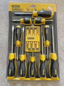 Stanley 16-Piece Cushion Grip Screwdriver Set Phillips & Flat Tips *USA Brand - Picture 1 of 1