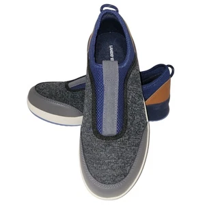 Lands' End Womens Sneakers Blue & Gray Knit Mesh Active Sz 8B Slip On Casual - Picture 1 of 6