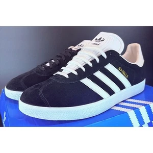 Adidas Gazelle Originals Black Suede Sneakers BB5476 Mens size 10 Skateboarding - Picture 1 of 8