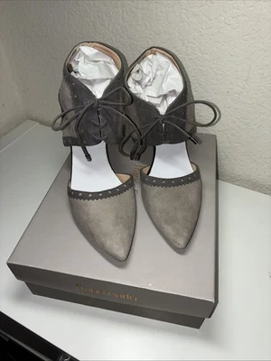 Rare Franco Sarto Woman's Amoretta Lace-Up Pump Gray SZ 9.5 - Image 1 of 4
