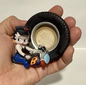 Vintage 1999 BETTY BOOP Biker Mini Photo Frame Figur SUPER RARE - Bild 1 von 4