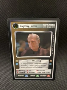 Star Trek CCG 1E Rules of Acquisition KRAJENSKY FOUNDER Rare Card NEVER PLAYED - Picture 1 of 1