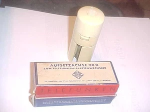 DE COLECCIÓN Telefunken 38K EV Alemania 45 RPM Tocadiscos Adaptador Cambiador - Imagen 1 de 5
