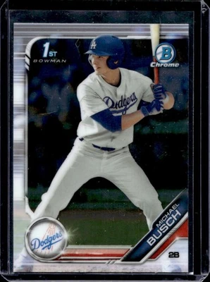 2019 Bowman Draft Michael Busch Chrome 1st #BDC-57 Dodgers - Image 1 of 2