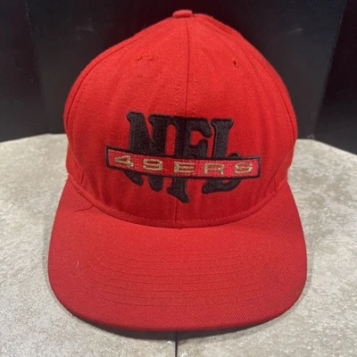 Vintage 90's San Francisco 49ers Nutmeg Team NFL Snapback Hat Cap - Image 1 of 4