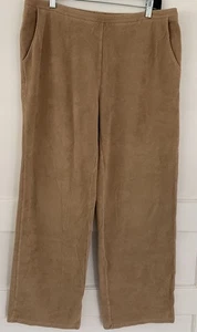 L.L. Bean L Pull On Ribbed Knit Pants Tan - Picture 1 of 6