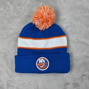 New York Islanders Beanie Hat Cap Mens One Size Blue Orange NHL Hockey Promo - Picture 1 of 4