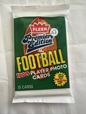 1990 Fleer Football Pack Premiere Edition Sealed Unopened Very Cool As Pics 🤪 - Image 1 of 2