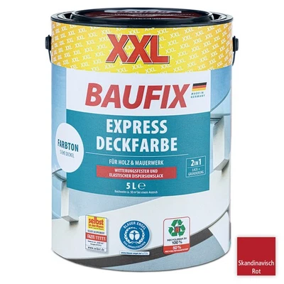XXL-Express-Deckfarbe 5 Liter - Skandinavisch Rot - Bild 1 von 2