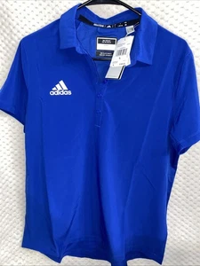 Adidas Damen Stadium Coaches Polo L Blau HG7477 Neu mit Etikett - Bild 1 von 5