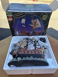 Lemax Halloween Spooky Town Jolly Roger Piratenschiff 2007 GETESTET mit Box Anfahrt - Bild 1 von 6