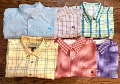 Lot of 6 Men 2XLT Shirts ~ Lauren Polo ~ Cabela’s ~ World Wide Sportsman Fishing - Image 1 of 4
