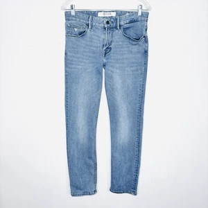 Guess Jeans Mens 29x30 Blue Slim Straight Light Wash Stretch Denim Classic Pants - Picture 1 of 11