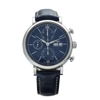 IWC Portofino Chronograph 150 Years Edition 42 mm Steel Leather Auto Men's Watch - Image 1 of 4