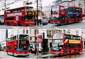 20 LOT Britische Doppelstock-Stadtbusse, Originalfotos - Bild 1 von 5