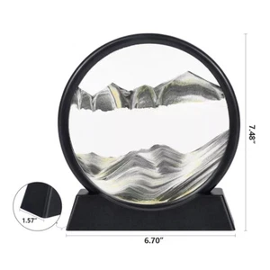 Bewegliche Sandkunst Bild Sanduhr Tiefsee Sandlandschaft Glas 3D Treibsandmalerei - Bild 1 von 11