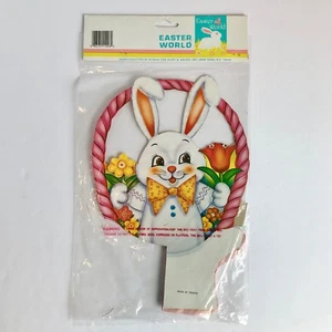 Osterwelt Herzstück rosa Waben Taschentuchkorb gestanzt Hase Kurt Adler - Bild 1 von 12