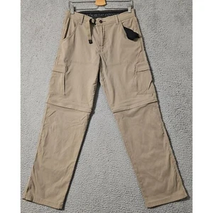 Pantalones de Senderismo Prana Stretch Zion Convertibles Carga Para Hombre Talla 31x32 Tostado Caqui - Imagen 1 de 10