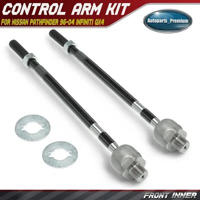 Extremo de barra de amarre interior delantero 2 piezas para Nissan Pathfinder 1996-2004 Infiniti QX4 97-03 Foto 1 de 4