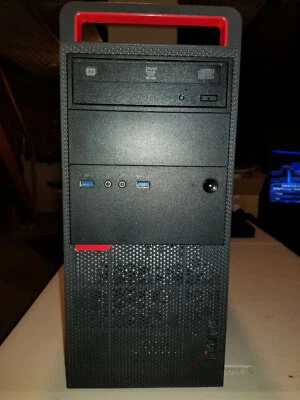 Lenovo ThinkCentre M900 Tower Intel i5 6500 3.2Ghz 8GB 500GB HDD DVD Win 10 Pro - Image 1 of 4