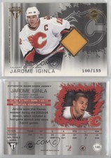 2003 Pacific Private Stock Titanium Variation /155 Jarome Iginla #146 Patch HOF