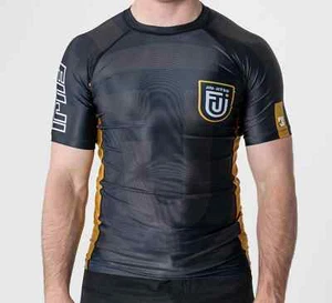 Fuji Flex Lite Mens MMA BJJ Jiu Jitsu Short ShortSleeve SS Rashguard - Rebel - Picture 1 of 12
