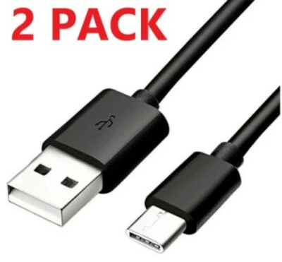 2x 6FT Type-C Fast Charging Cable Cord For Nintendo Switch Android phones Black - Image 1 of 2