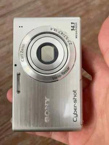 Sony Cyber-shot DSC-W330 14.1MP Digital Camera Silver English Language - Picture 1 of 6