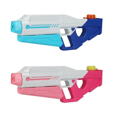 Pump Wassergewehr Blau oder Rosa 40 cm Wasserpistole 450 ml Tank 8 m Reichweite - Bild 1 von 3