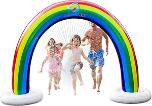 Splashin'kids Outdoor Inflatable Rainbow Sprinkler Water Toys for Children - Picture 1 of 9