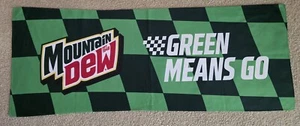 2025 MOUNTAIN DEW "Green Means Go" Indy 500 Race Day Promo 12x32 Cooling Towel - Picture 1 of 3