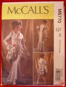 SEWING PATTERN McCalls 6770 STEAMPUNK JACKET BUSTLE/CAPELET SKIRT PANTS sz12-20 - Picture 1 of 2