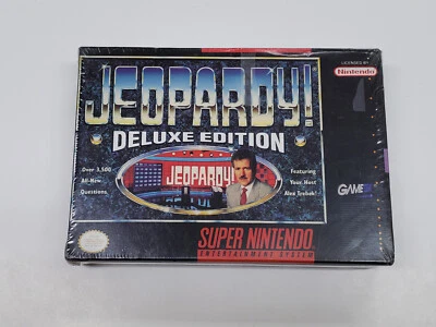 Jeopardy Deluxe Edition Majesco Variant Brand New Sealed Super Nintendo SNES * - Image 1 of 4