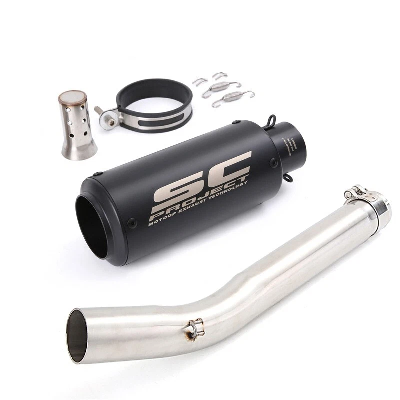 Sistema de puntas de silenciador negro tubo de enlace de escape Slip para Suzuki GSXR1000 2005-2006 Foto 1 de 4
