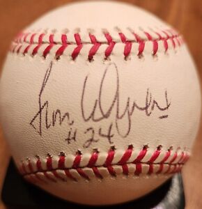 Jimmy Jim Wynn Signed National League Baseball Autograph Died 2020