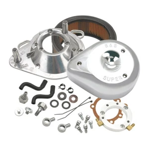 S&S FILTRO ARIA TEARDROP CROMATO PER HARLEY DAVIDSON SOFTAIL DYNA TOURING GLIDE - Foto 1 di 5